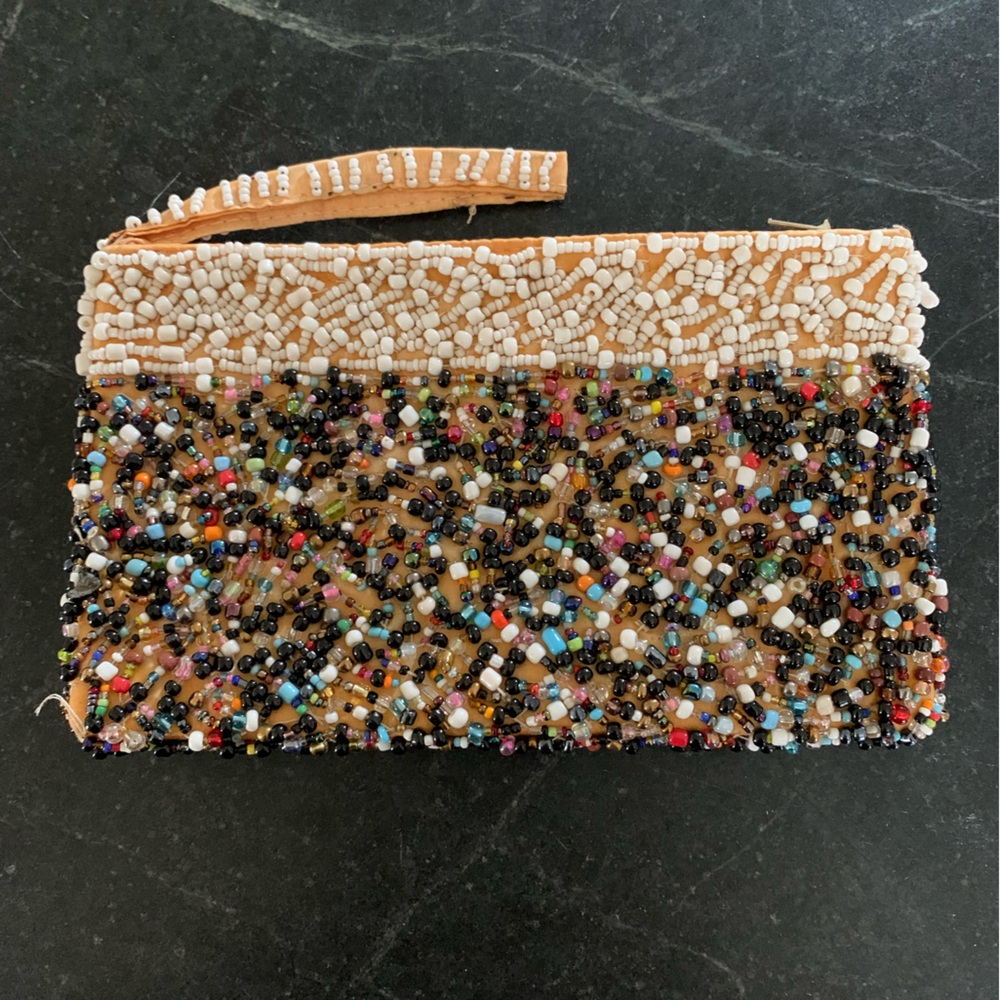 BEADED BAG | Beaded Zip Up Bag | Bali